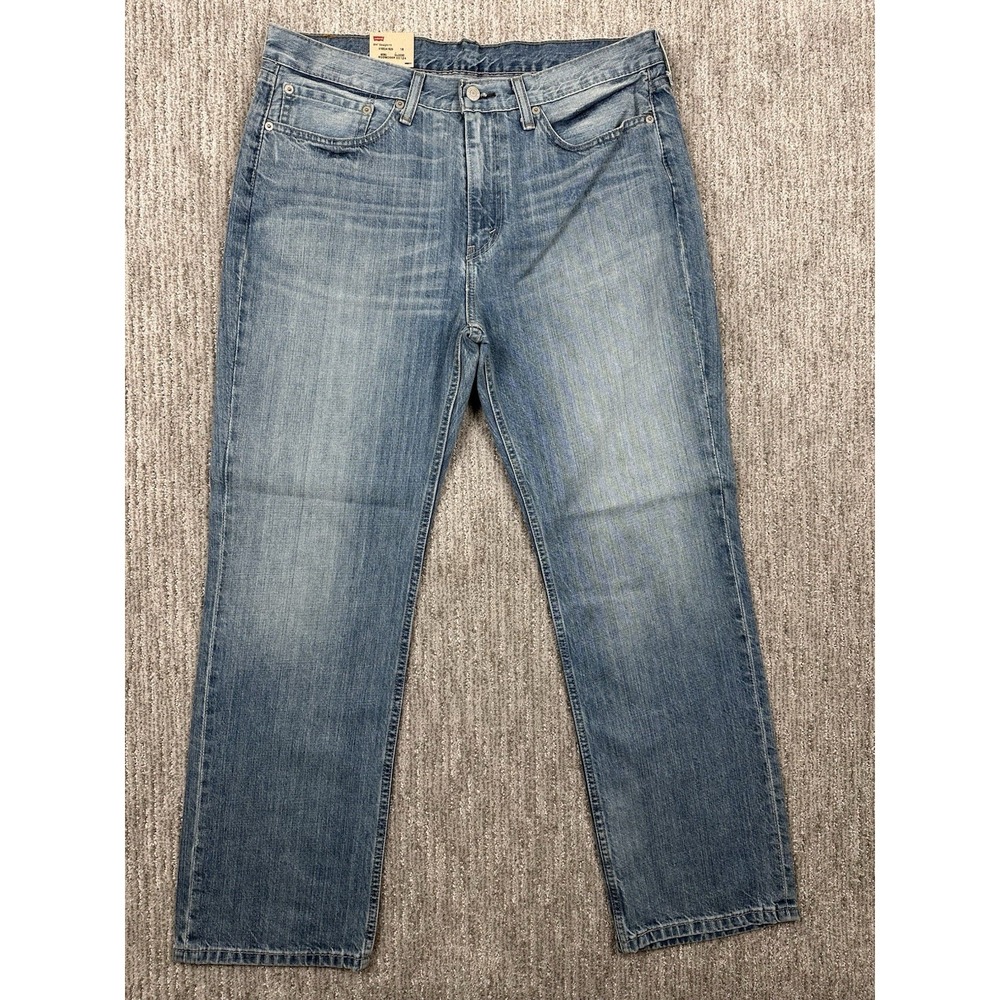 NWT Levi's 514 Regular Zip Fly Straight Denim Jeans 36X30 Men's Light Blue